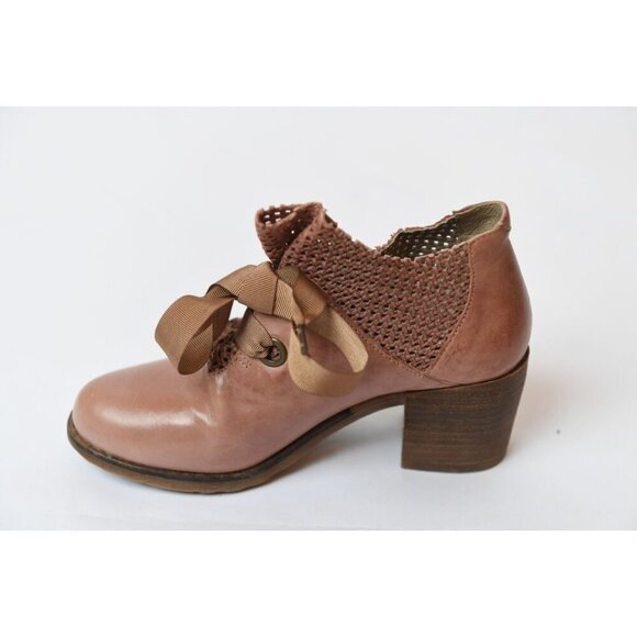 Sundance Casta Leather Rosa Boots Block Heel Bootie Womens Size EU 36 US 6 - Picture 10 of 13